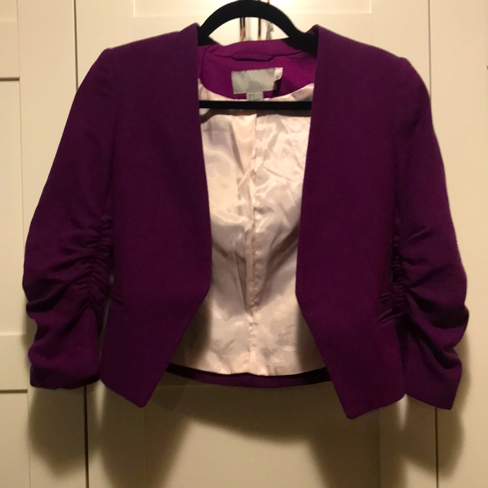 H&M 3/4 sleeve wool blazer